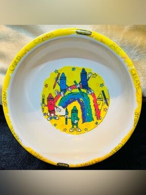 1998 Vintage Crayola Children’s Melamine Cereal Bowl